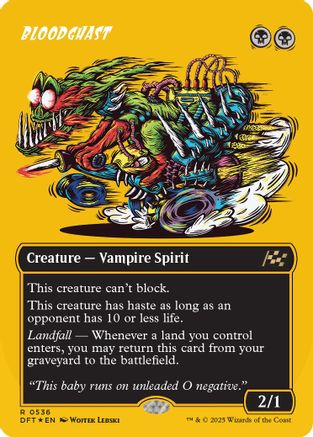 Bloodghast (Borderless) (First-Place Foil) (DFT-536) - Aetherdrift Foil [Rare]