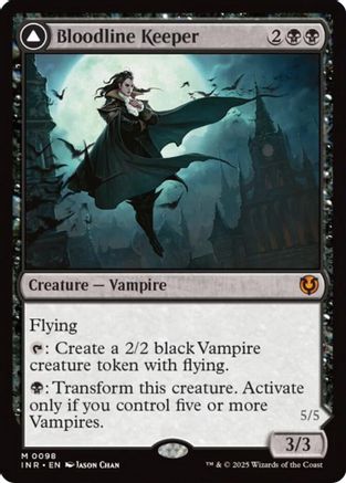 Bloodline Keeper // Lord of Lineage (INR-098) - Innistrad Remastered Foil [Mythic]