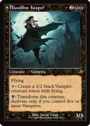 Bloodline Keeper // Lord of Lineage (Retro Frame) (INR-461) - Innistrad Remastered Foil [Mythic]