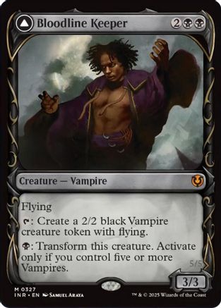Bloodline Keeper // Lord of Lineage (Showcase) (INR-327) - Innistrad Remastered Foil [Mythic]