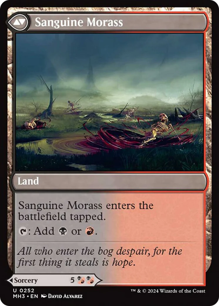 Bloodsoaked Insight // Sanguine Morass (MH3-252) - Modern Horizons 3 [Uncommon] - Image 2