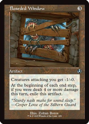 Boarded Window (Retro Frame) (INR-439) - Innistrad Remastered Foil [Uncommon]