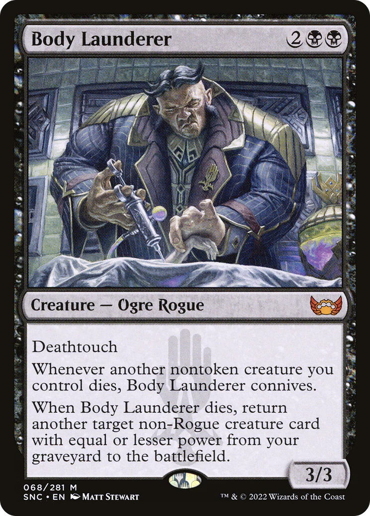 Body Launderer (SNC-068) - Streets of New Capenna Foil [Mythic]