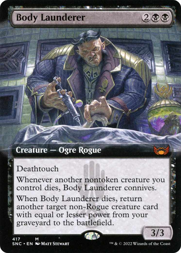 Body Launderer (SNC-417) - Streets of New Capenna: (Extended Art) Foil [Mythic]