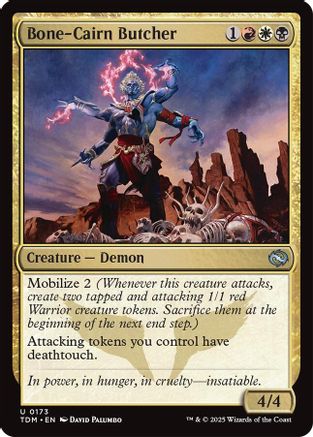 Bone-Cairn Butcher (TDM-173) - Tarkir: Dragonstorm Foil [Uncommon]