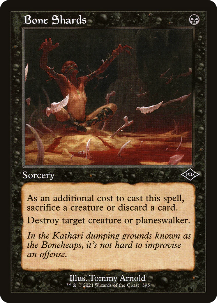 Bone Shards (MH2-395) - Modern Horizons 2 Foil [Common] Retro Frame