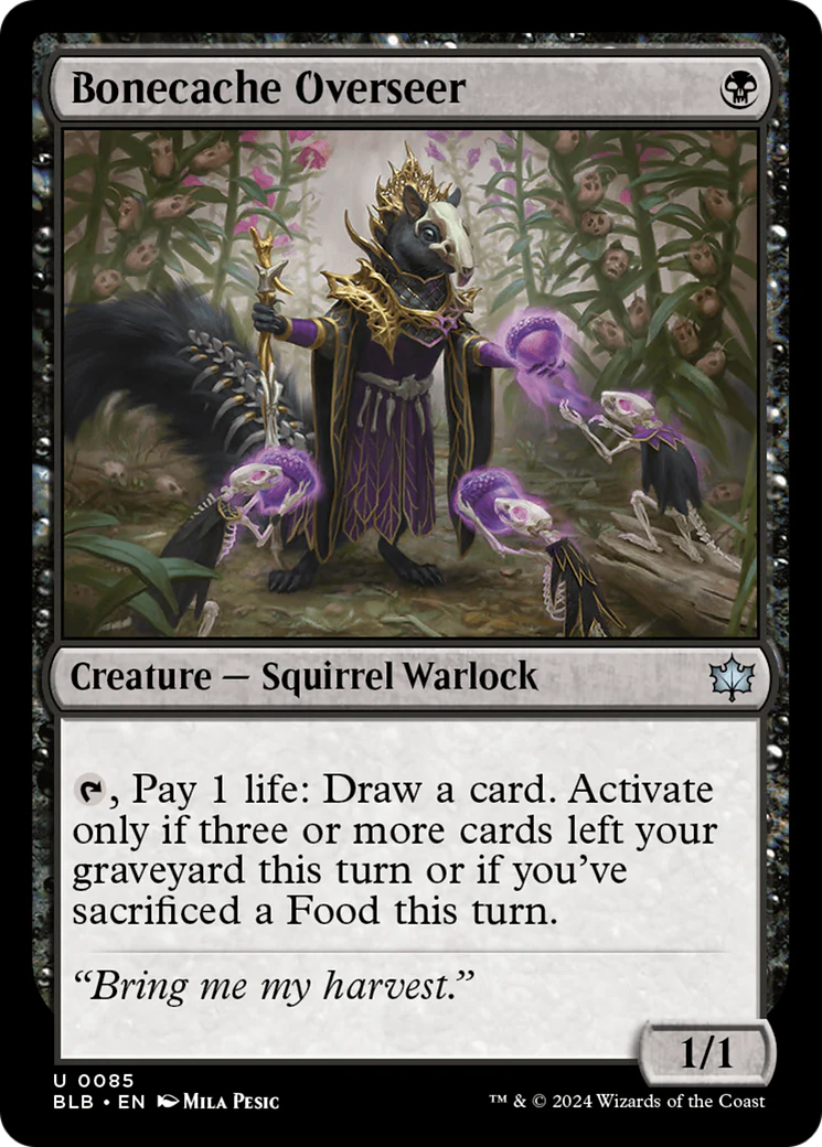 Bonecache Overseer (BLB-085) - Bloomburrow Foil [Uncommon]