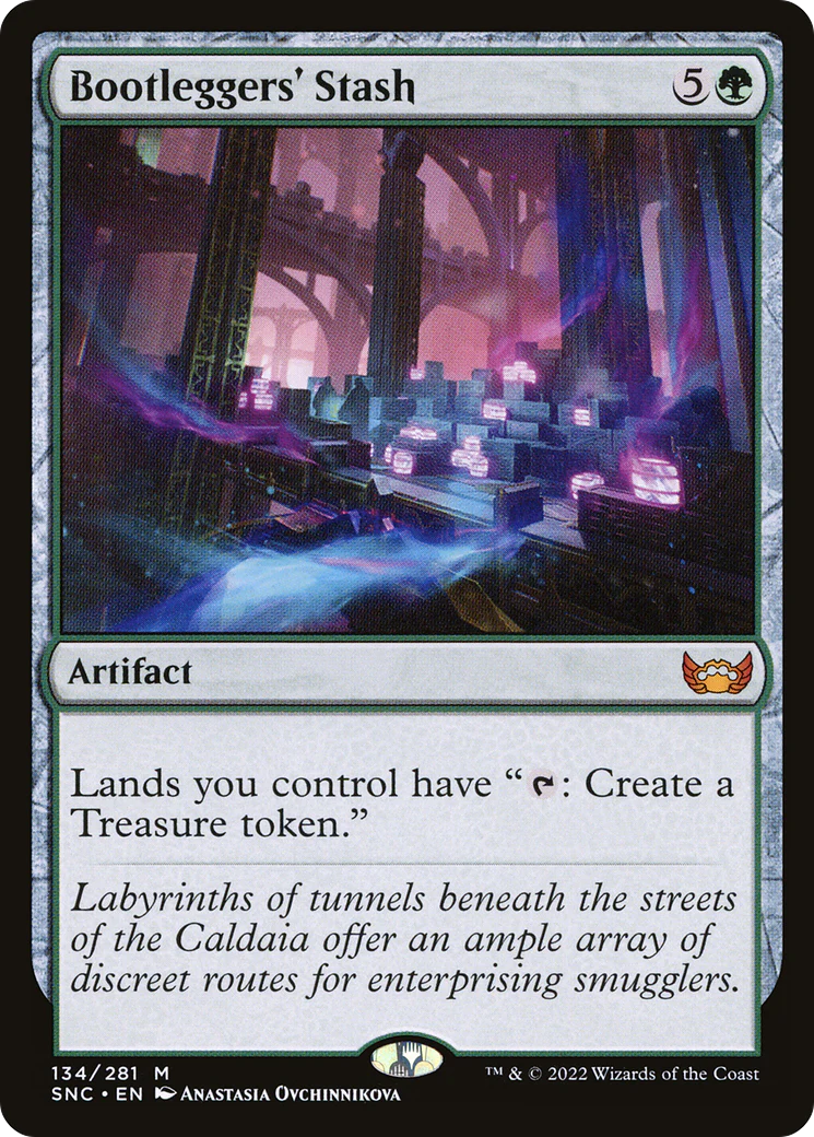Bootleggers' Stash (SNC-134) - Streets of New Capenna Foil [Mythic]