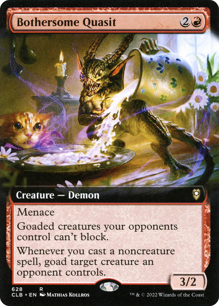 Bothersome Quasit (CLB-628) - Commander Legends: Battle for Baldur's Gate: (Extended Art) [Rare]