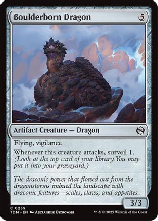 Boulderborn Dragon (TDM-239) - Tarkir: Dragonstorm [Common]