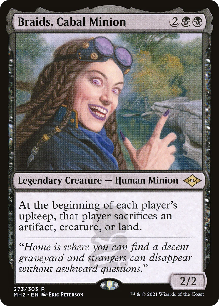 Braids, Cabal Minion (MH2-273) - Modern Horizons 2 Etched Foil [Rare]