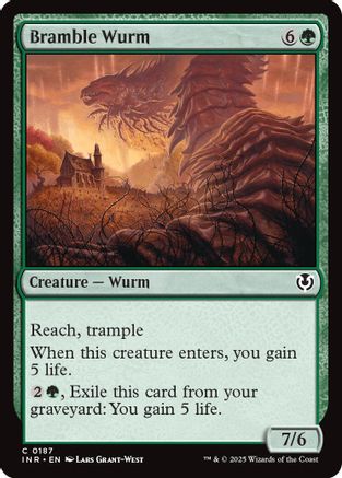 Bramble Wurm (INR-187) - Innistrad Remastered [Common]