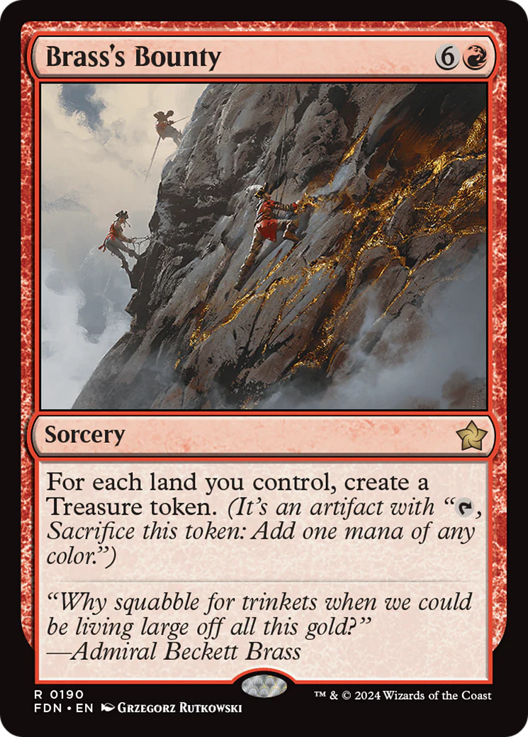 Brass's Bounty (FDN-190) - Foundations Foil [Rare]