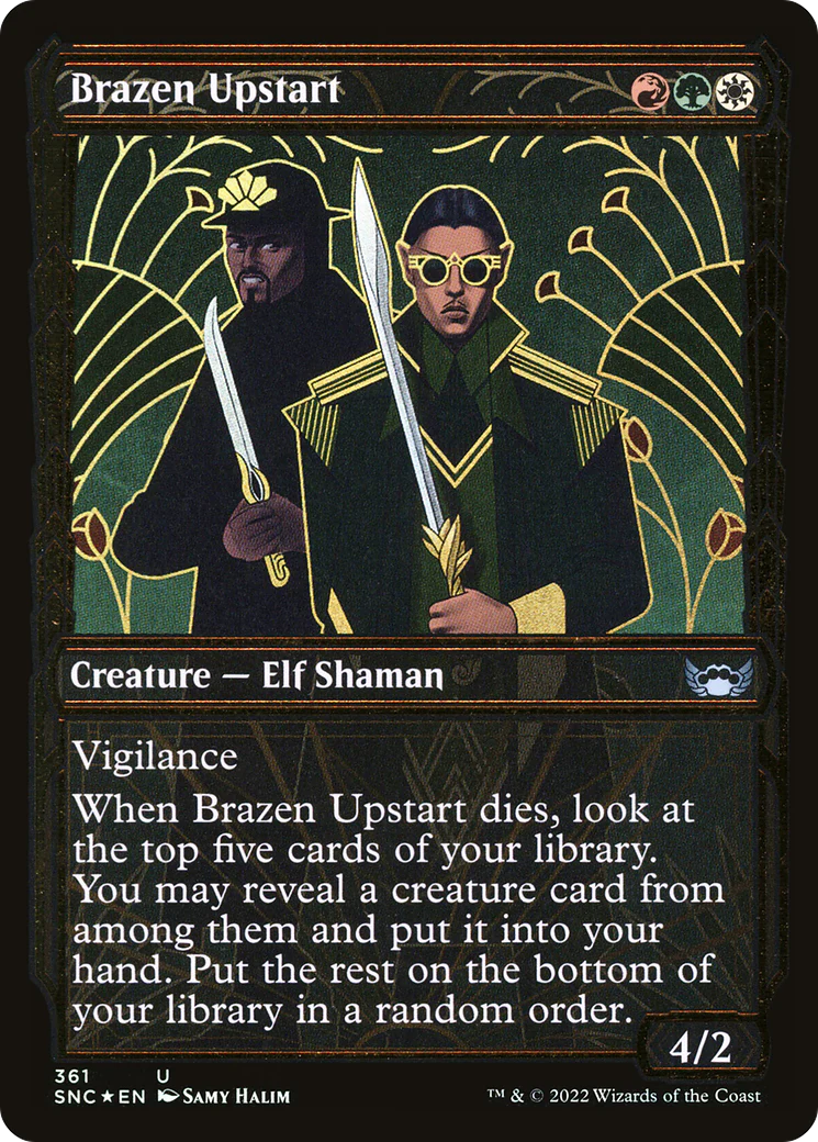 Brazen Upstart (SNC-361) - Streets of New Capenna: (Showcase) Foil [Uncommon]