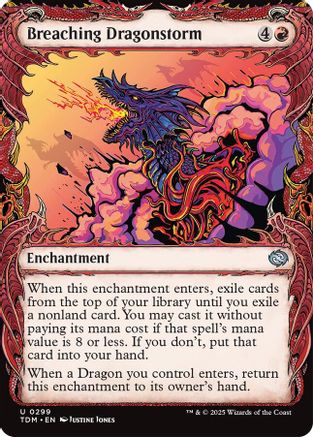 Breaching Dragonstorm (Showcase) (TDM-299) - Tarkir: Dragonstorm [Uncommon]