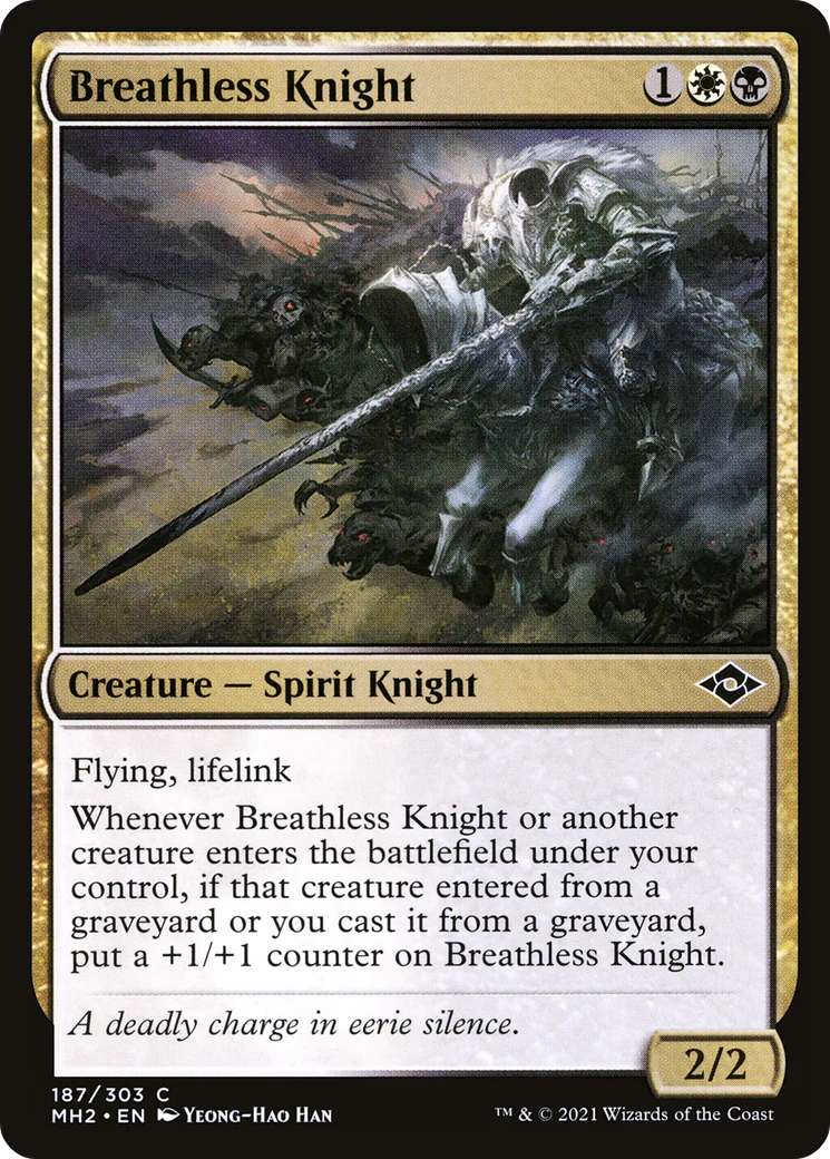 Breathless Knight (MH2-187) - Modern Horizons 2 Foil [Common]