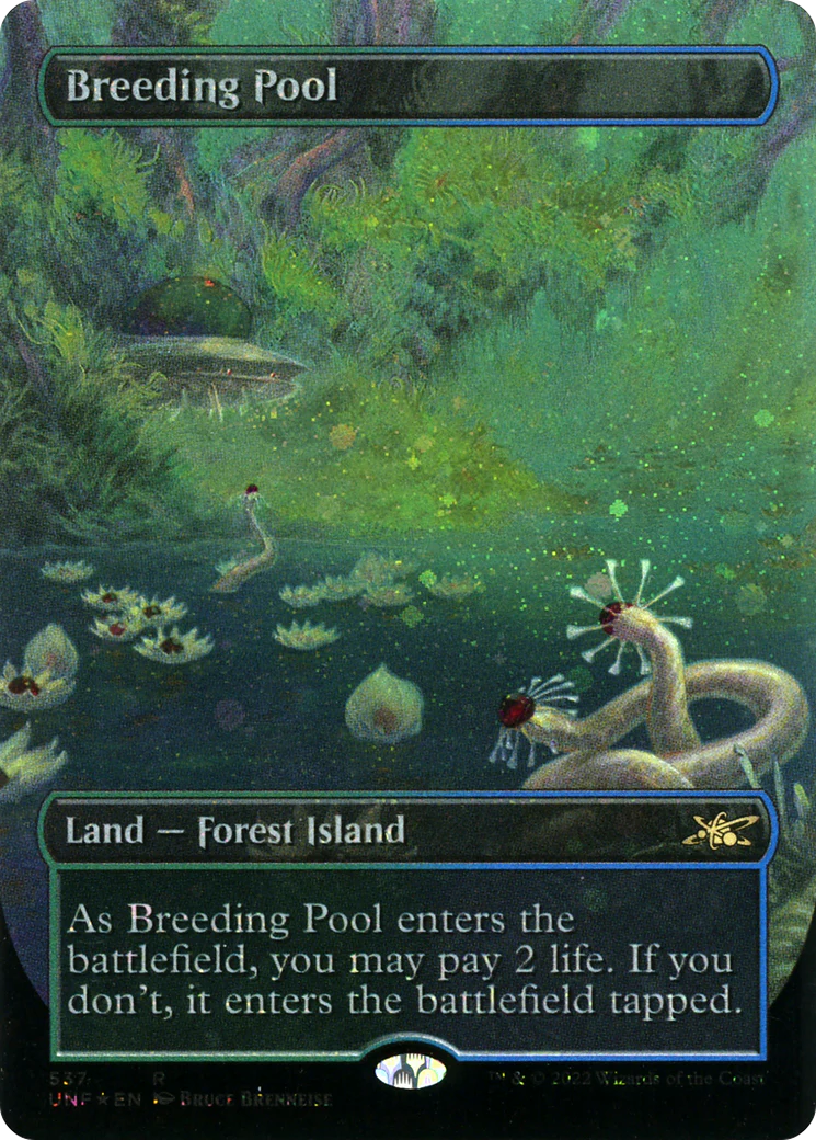 Breeding Pool (UNF-537) - Unfinity (Borderless) Galaxy Foil [Rare]