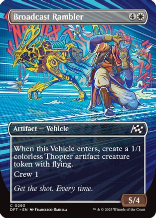 Broadcast Rambler (Borderless) (DFT-293) - Aetherdrift [Common]