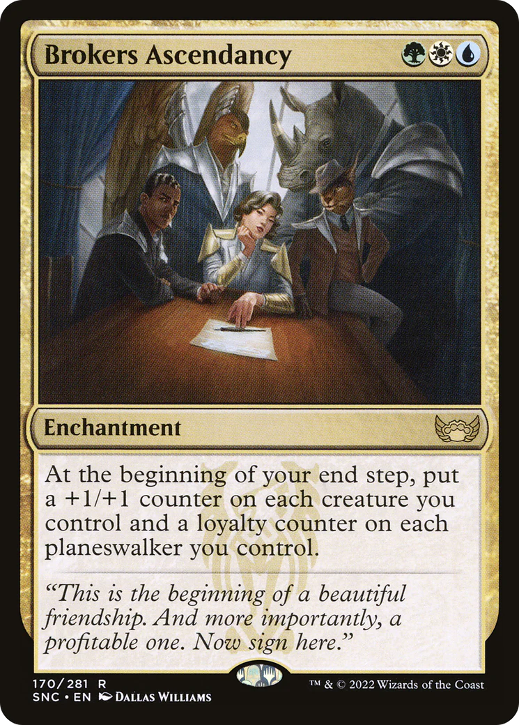 Brokers Ascendancy (SNC-170) - Streets of New Capenna Foil [Rare]