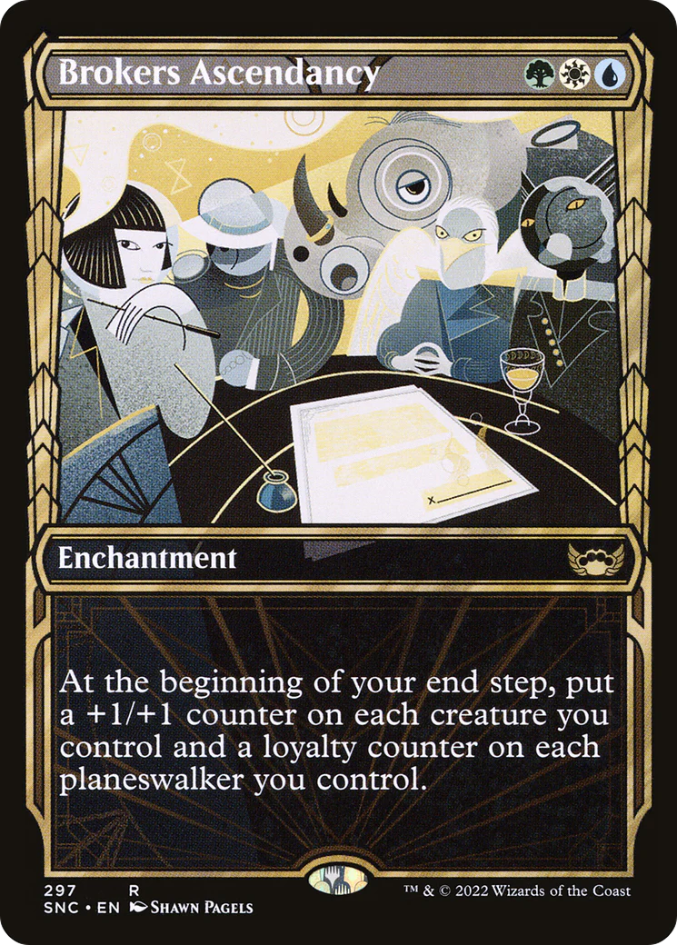 Brokers Ascendancy (SNC-297) - Streets of New Capenna: (Showcase) Foil [Rare]