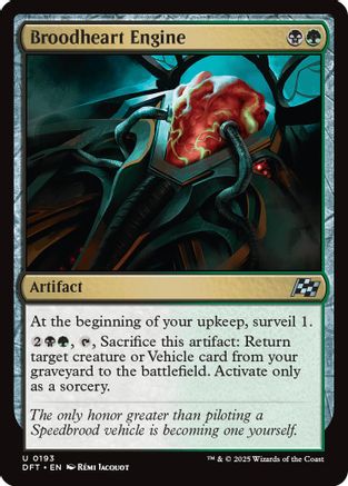 Broodheart Engine (DFT-193) - Aetherdrift Foil [Uncommon]