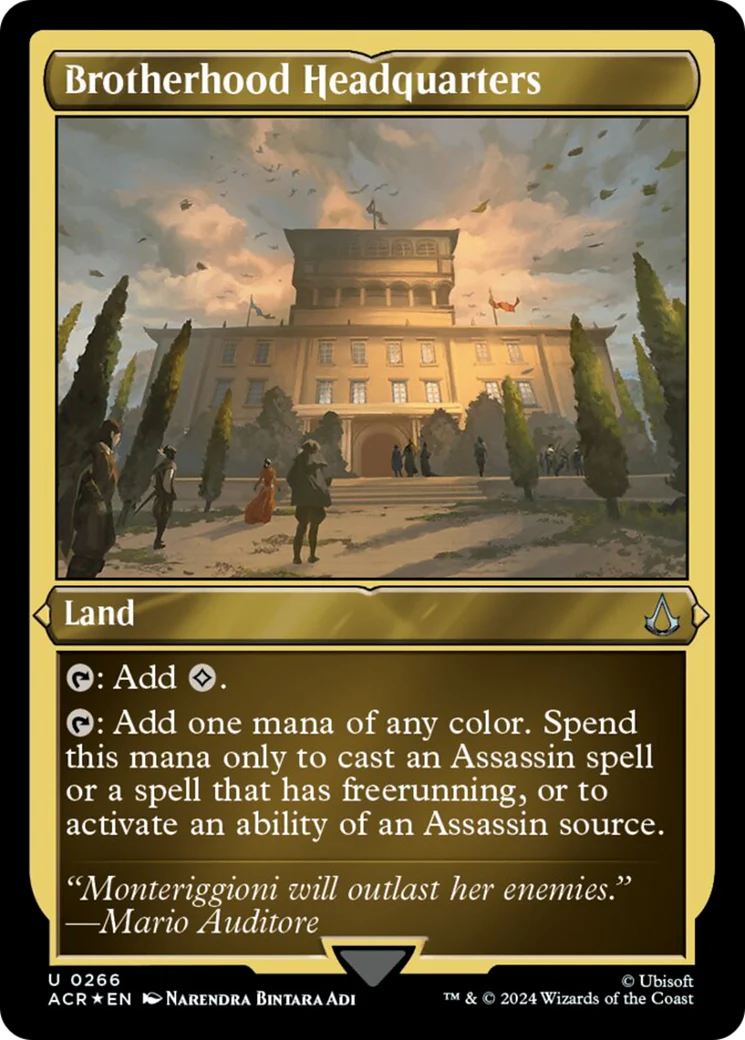 Brotherhood Headquarters (ACR-266) - Assassin's Creed Etched Foil [Uncommon]