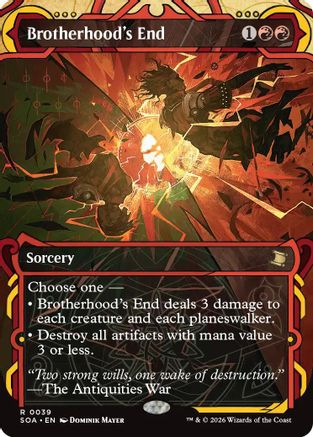 Brotherhood's End (SOA-039) - Secrets of Strixhaven: Mystical Archive [Rare]