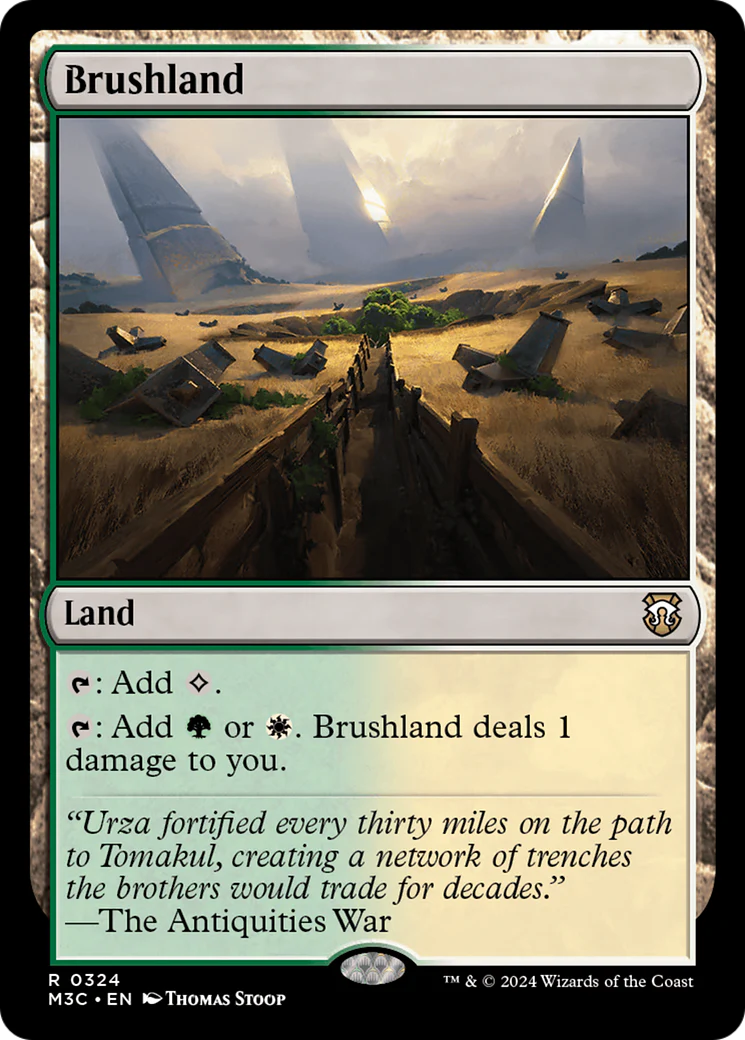 Brushland (M3C-324) - Modern Horizons 3 Commander [Rare]