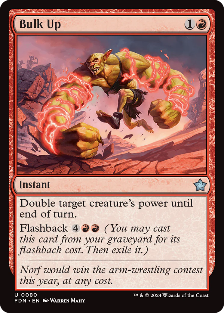 Bulk Up (FDN-080) - Foundations Foil [Uncommon]