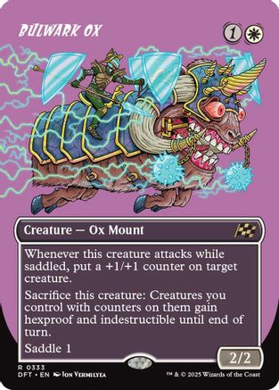 Bulwark Ox (Borderless) (DFT-333) - Aetherdrift Foil [Rare]