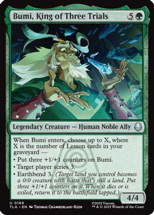 Bumi, King of Three Trials (TLA-169) - Avatar: The Last Airbender [Uncommon]