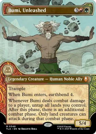 Bumi, Unleashed (Showcase) (TLA-348) - Avatar: The Last Airbender [Mythic]