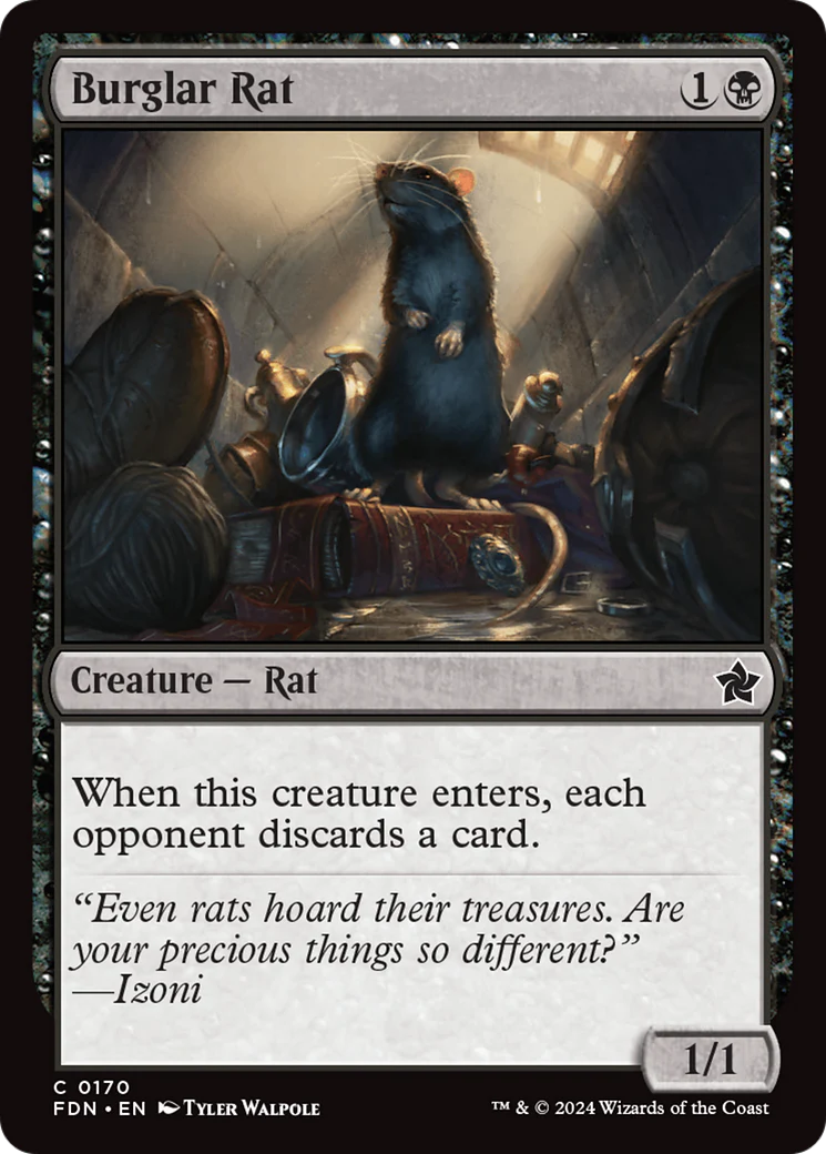 Burglar Rat (FDN-170) - Foundations Foil [Common]