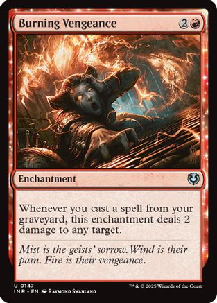 Burning Vengeance (INR-147) - Innistrad Remastered [Uncommon]