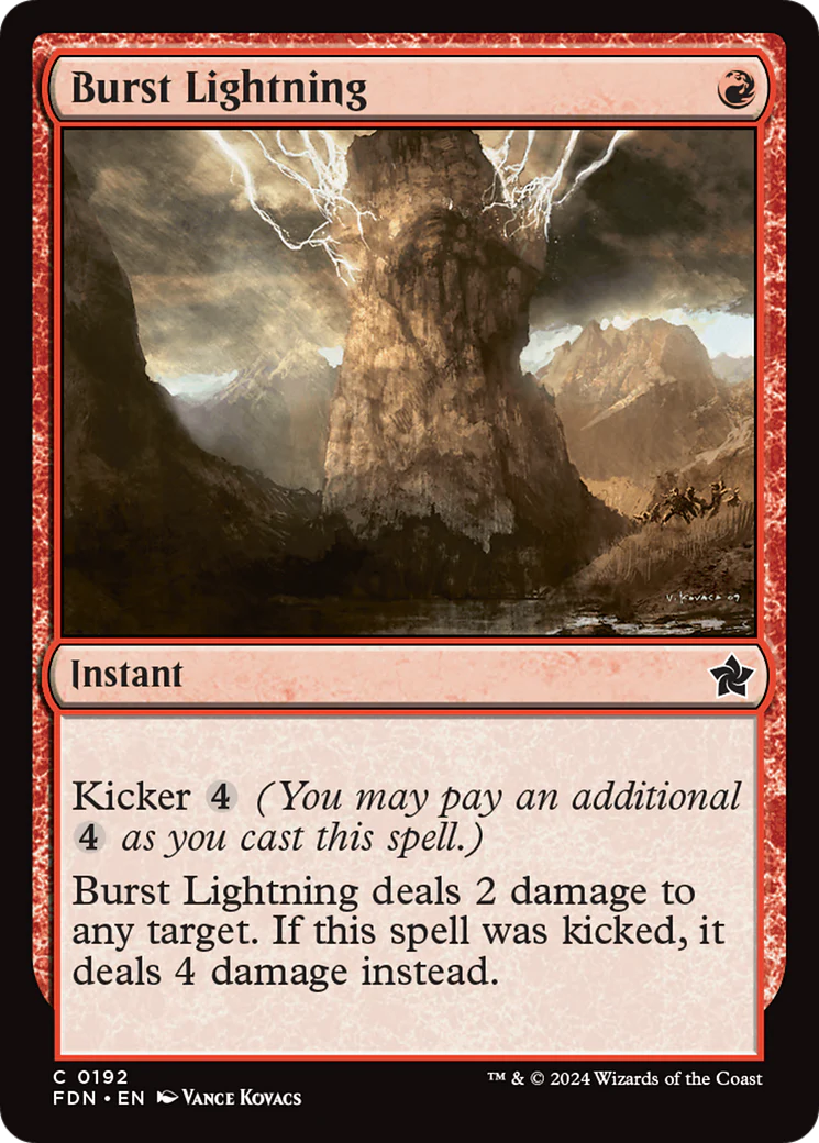 Burst Lightning (FDN-192) - Foundations Foil [Common]
