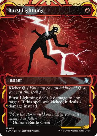Burst Lightning (SOA-041) - Secrets of Strixhaven: Mystical Archive Foil [Uncommon]