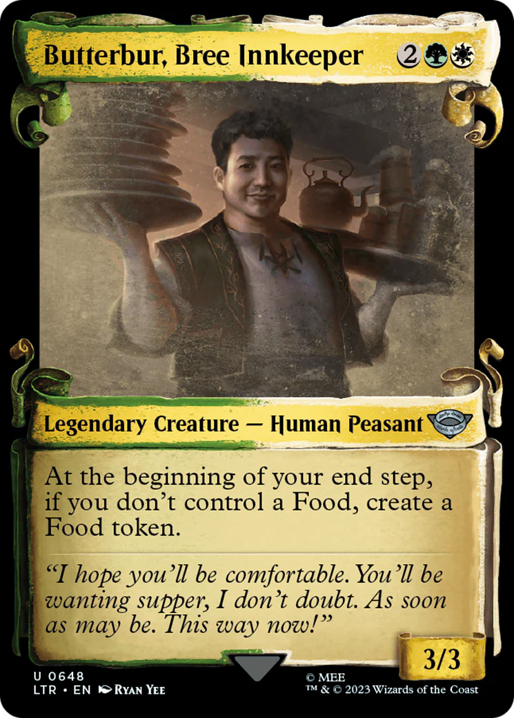 Butterbur, Bree Innkeeper (LTR-648) - The Lord of the Rings: Tales of Middle-earth: (Showcase) Scroll Foil [Uncommon]