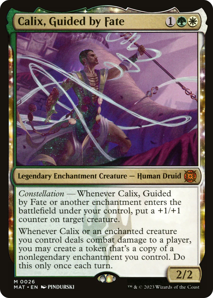Calix, Guided by Fate (MAT-026) - March of the Machine: The Aftermath: (nyxtouched) [Mythic]