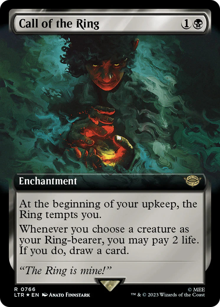 Call of the Ring (LTR-766) - The Lord of the Rings: Tales of Middle-earth: (Extended Art) Surge Foil [Rare]