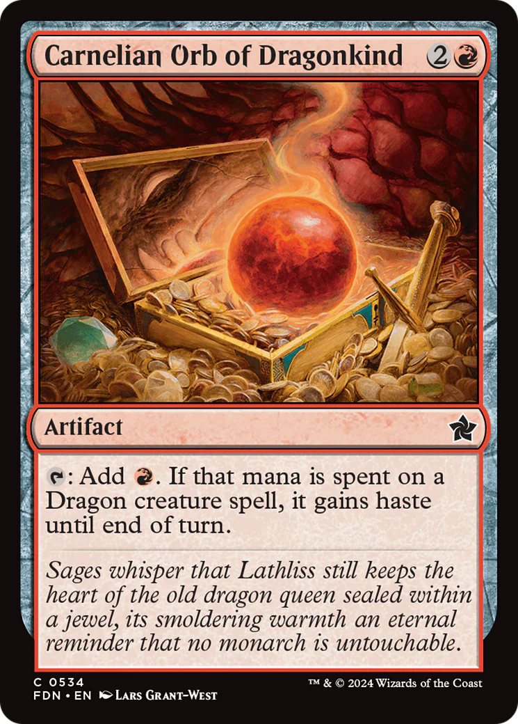 Carnelian Orb of Dragonkind (FDN-534) - Foundations [Common]