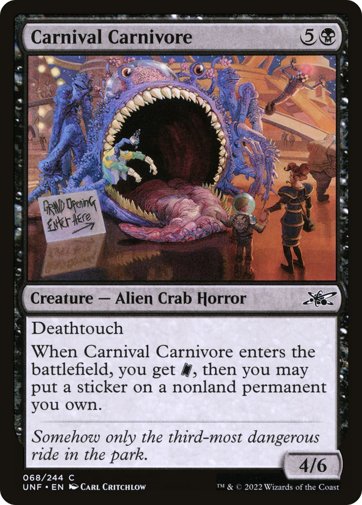 Carnival Carnivore (UNF-068) - Unfinity [Common]