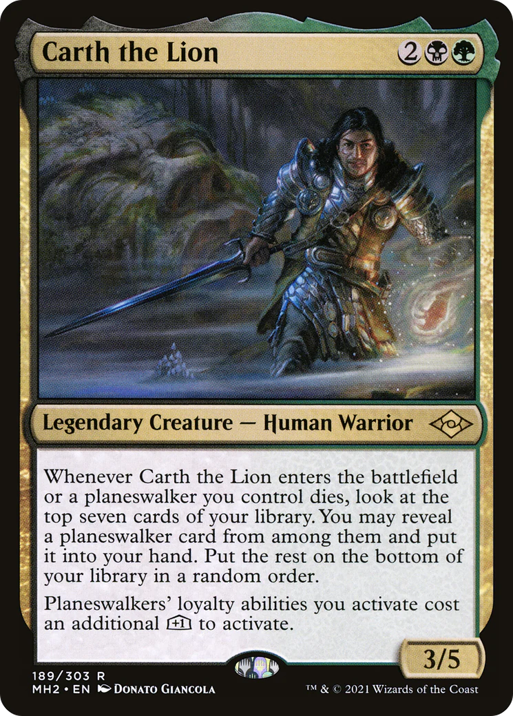Carth the Lion (MH2-189) - Modern Horizons 2 [Rare]