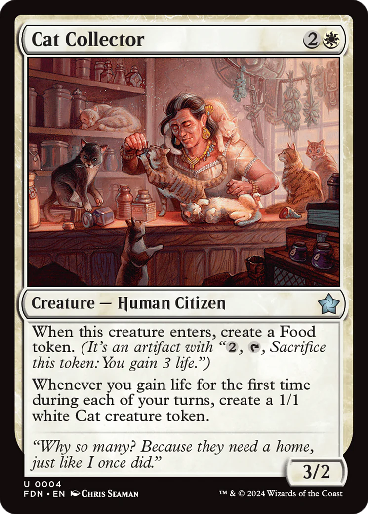 Cat Collector (FDN-004) - Foundations Foil [Uncommon]