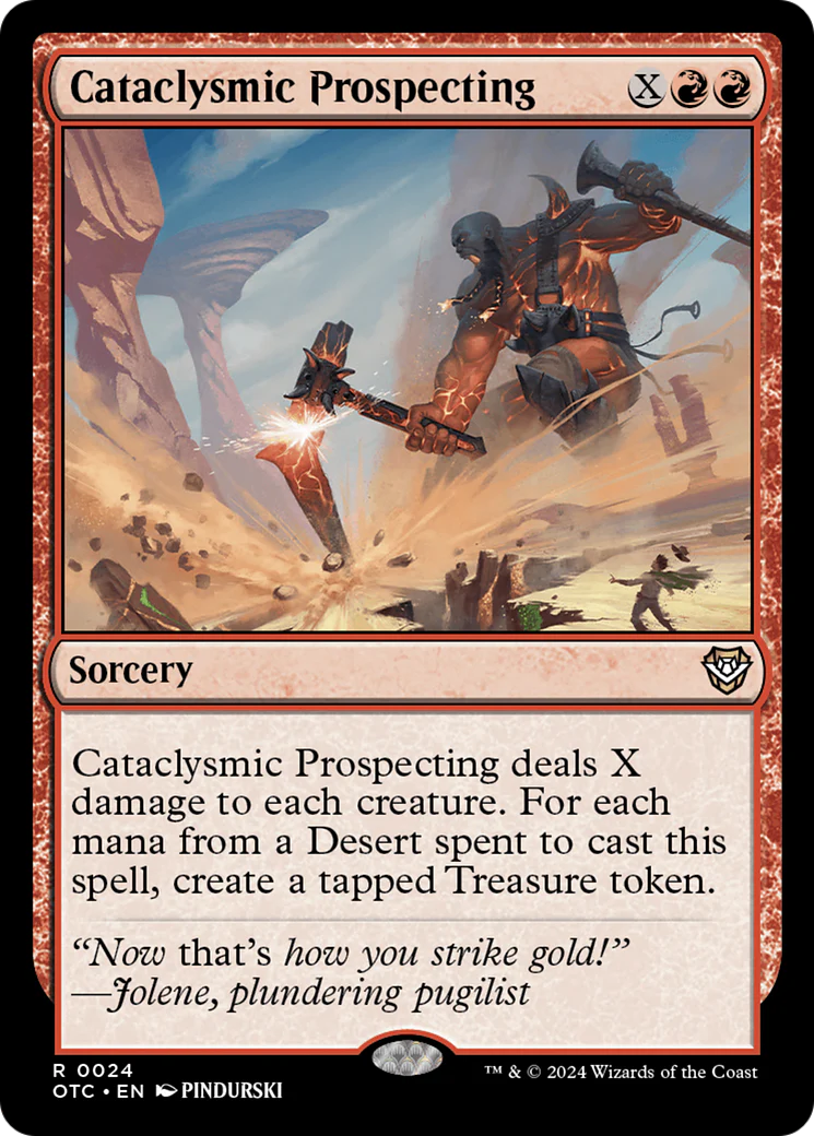 Cataclysmic Prospecting (OTC-024) - Outlaws of Thunder Junction Commander [Rare]
