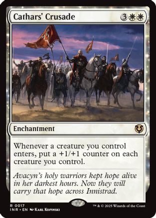 Cathars' Crusade (INR-017) - Innistrad Remastered Foil [Rare]