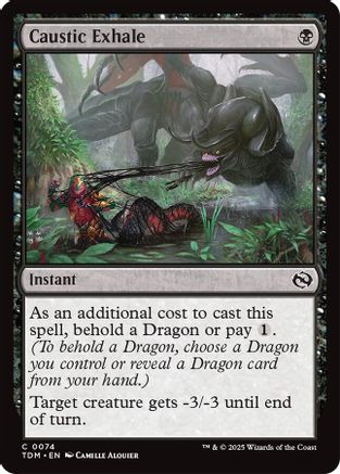 Caustic Exhale (TDM-074) - Tarkir: Dragonstorm [Common]