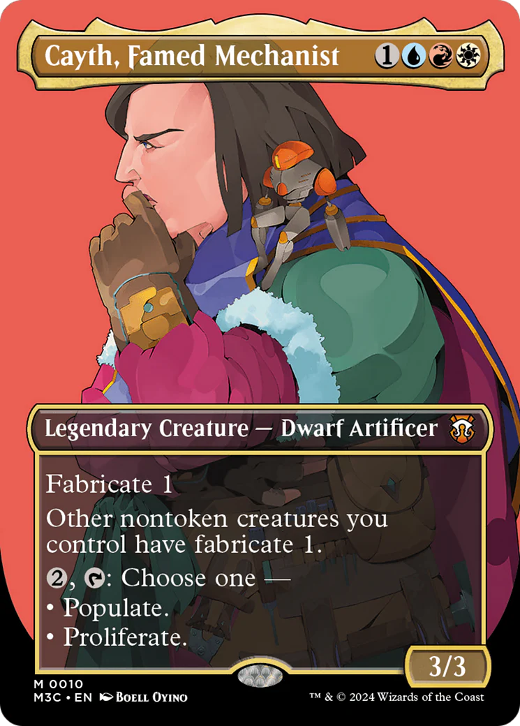 Cayth, Famed Mechanist (M3C-010) - Modern Horizons 3 Commander (Borderless) Foil [Mythic]