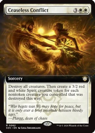 Ceaseless Conflict (Extended Art) (SOC-062) - Commander: Secrets of Strixhaven [Rare]