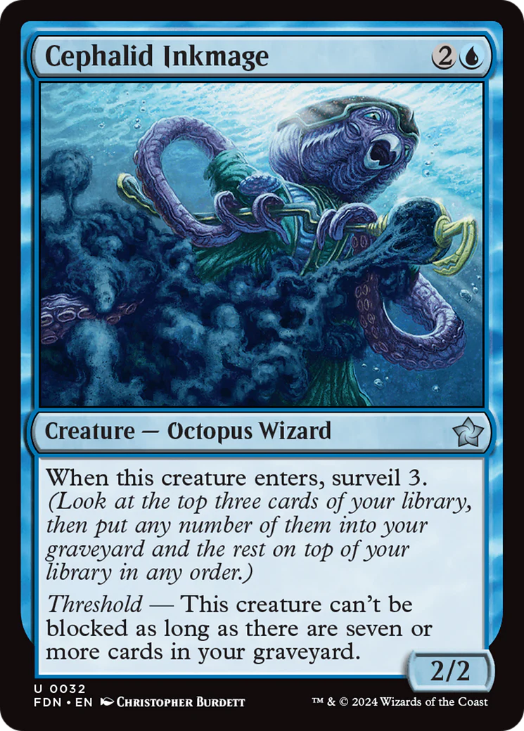 Cephalid Inkmage (FDN-032) - Foundations [Uncommon]