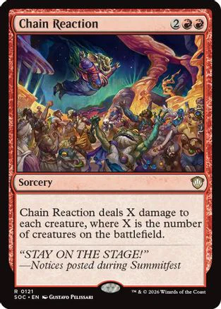 Chain Reaction (SOC-121) - Commander: Secrets of Strixhaven [Rare]